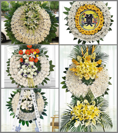 湖南永州道县白芒铺镇西园村花圈速递